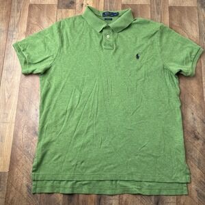 Polo Ralph Lauren Short Sleeve Polo Shirt Men's‎ XL Green Golf Collared